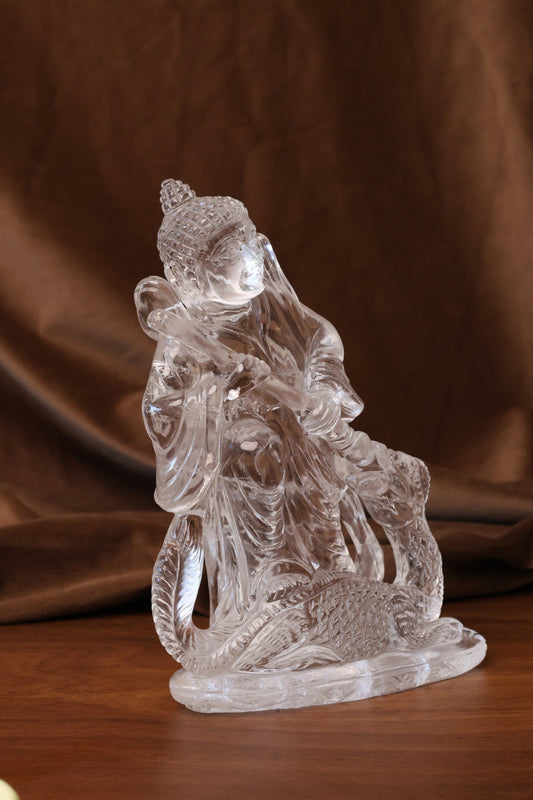 NATURAL CLEAR QUARTZ DRAGON SAVIOUR