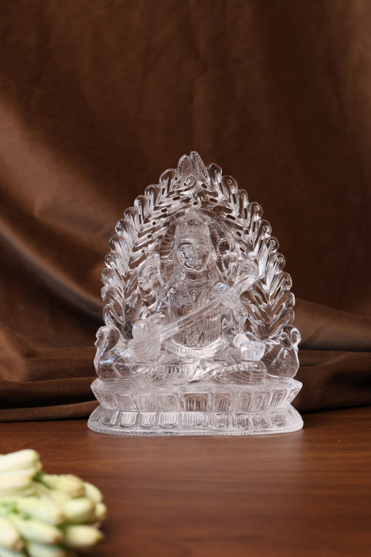 NATURAL CLEAR QUARTZ SARASWATI MAA