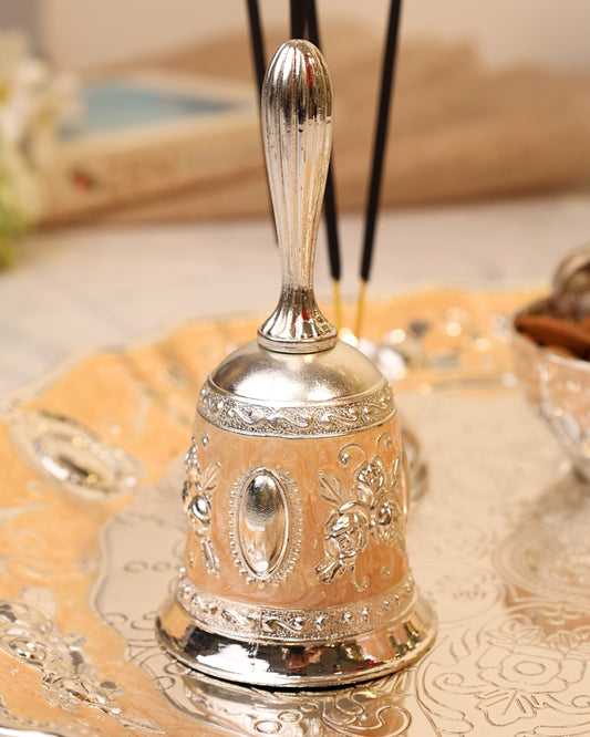 Pastel Puja Thali (Peach)