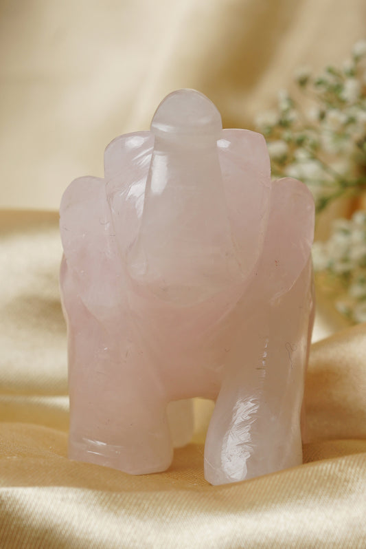 Rose Quartz Elephant