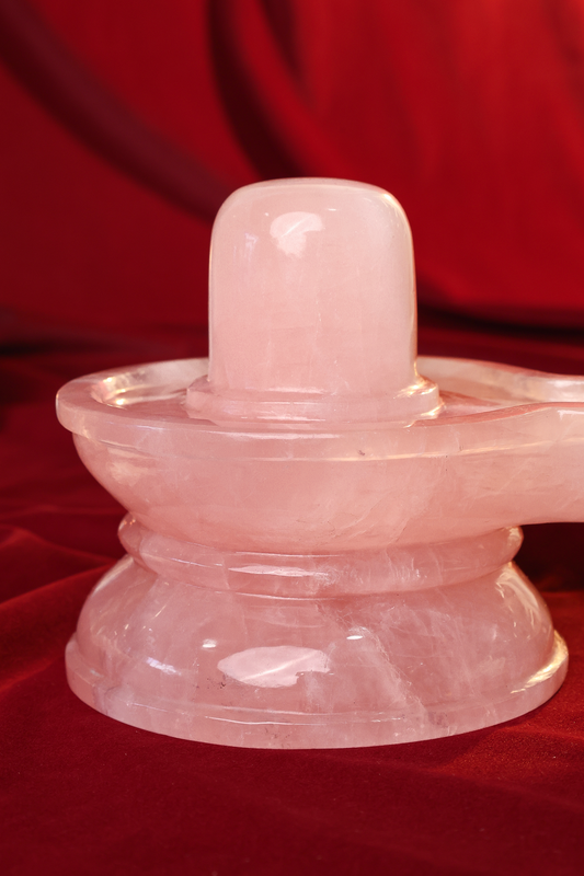 NATURAL ROSE QUARTZ SHIVLING (AFRICAN MINES)