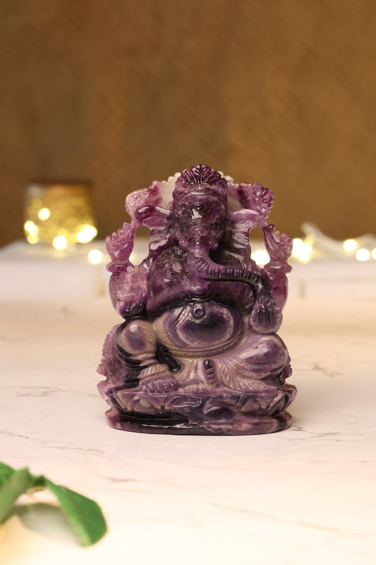 Natural Fluorite Ganesha