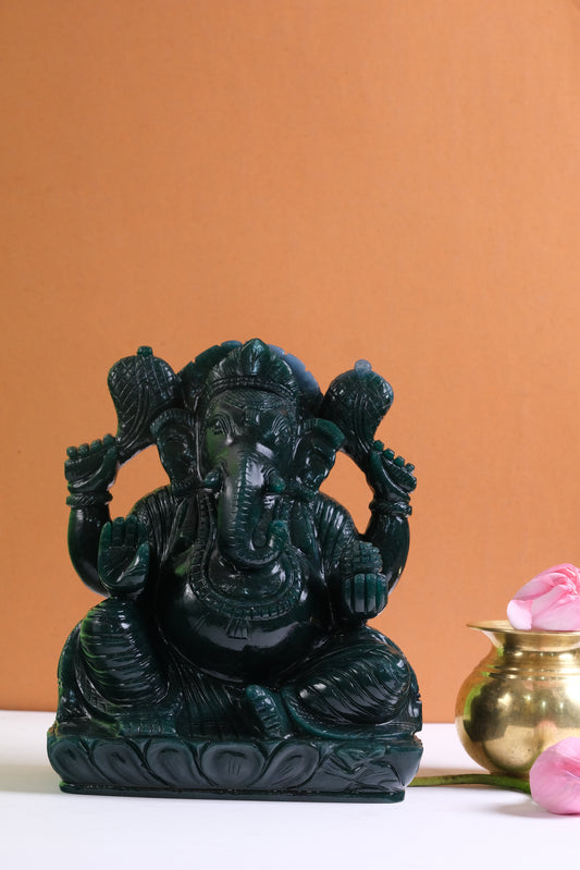 GREEN AVENTURINE GANESHA