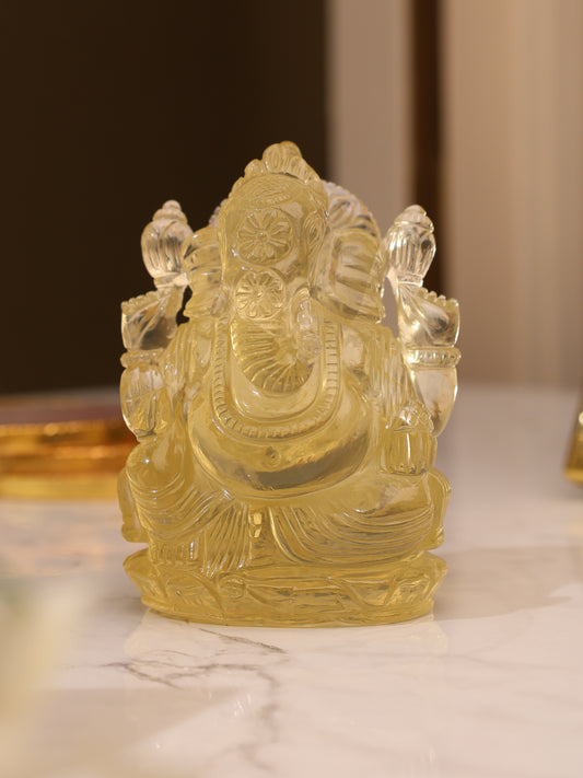 Lemon quartz Ganesha