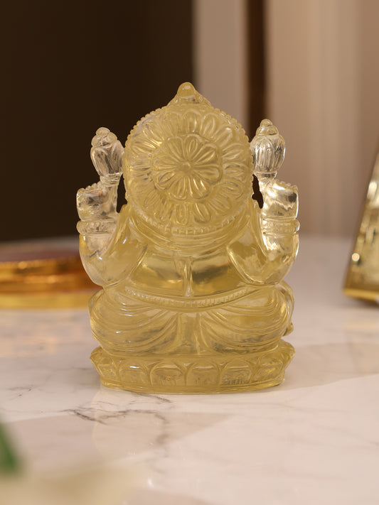 Lemon quartz Ganesha