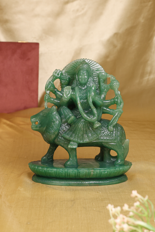 NATURAL GREEN AVENTURINE DURGA MAA