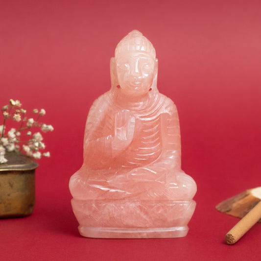 Rose Quartz Buddha