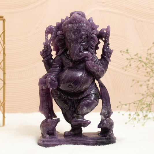 Gemstone Ganesh Idol