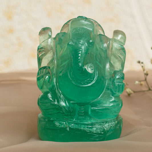 Gemstone Ganesh Idol