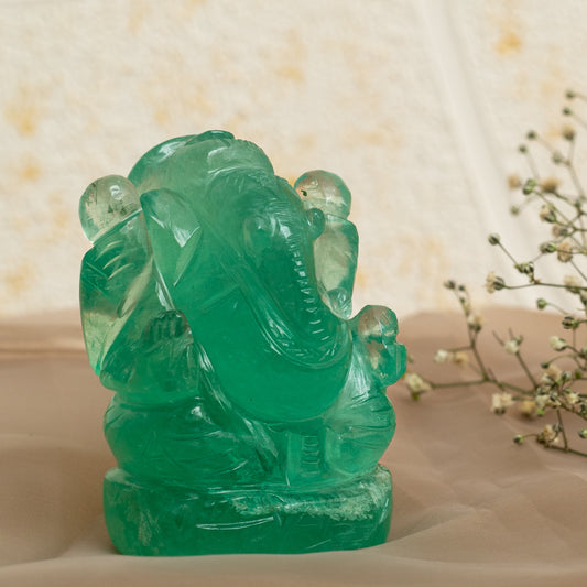 Gemstone Ganesh Idol