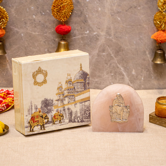 Rose Quartz Base God Idol