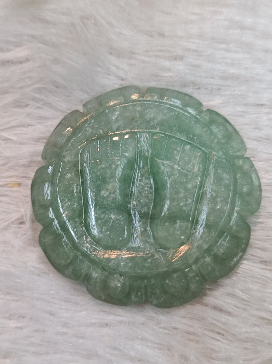 LIGHT GREEN AVENTURINE LAKSHMI PATHAM