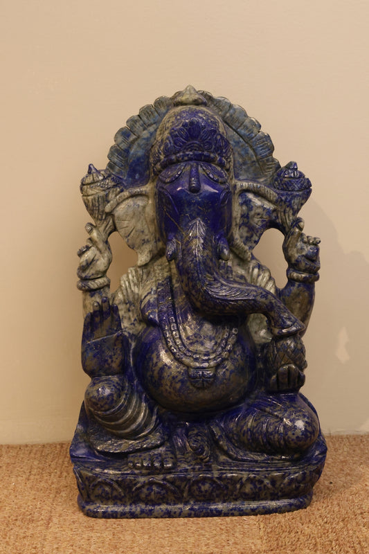 Natural Lapis Lazuli Ganesha