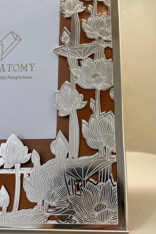 Silver plated Floral Photoframe