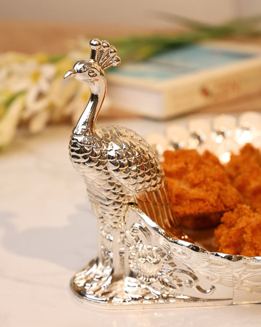 Peacock Tray (White)