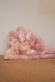NATURAL ROSE QUARTZ GANESHA