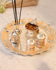 Pastel Puja Thali (Peach)