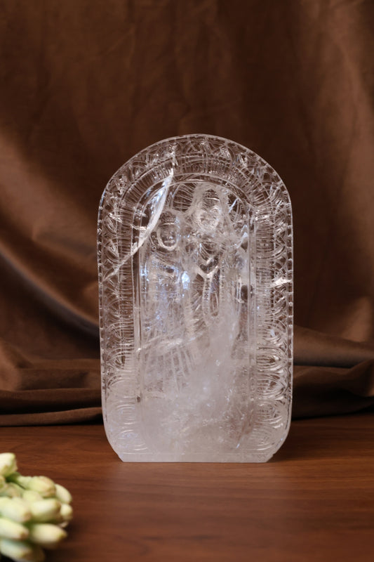 NATURAL CLEAR QUARTZ SARASWATI MAA