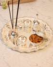 Pastel Puja Thali (White)