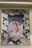 Silver plated Floral Photoframe