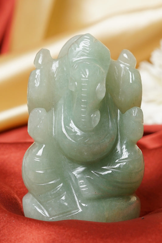 GREEN AVENTURINE GANESHA