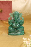 NATURAL GREEN AVENTURINE GANESHA