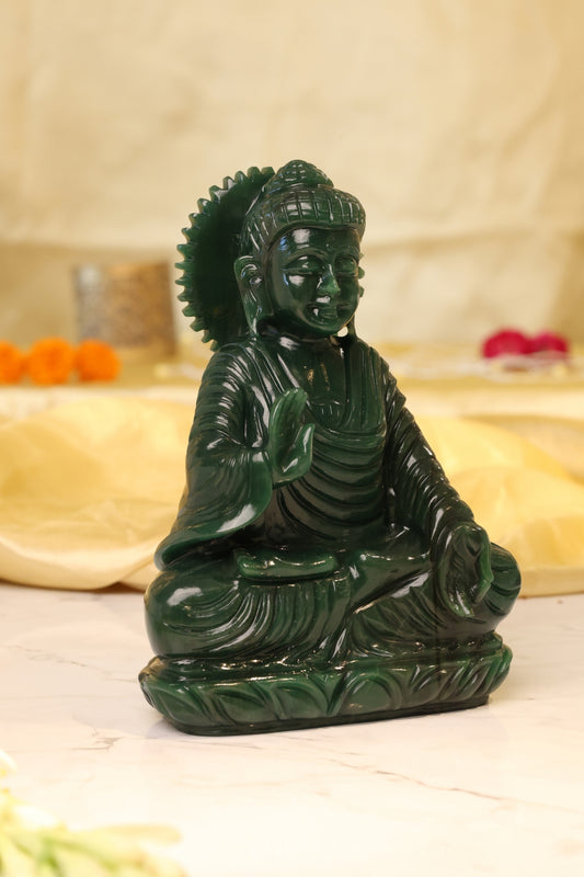 Natural Green Aventurine Buddha (Columbian jade)