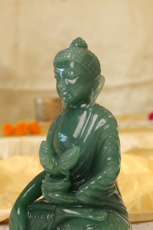Natural Green Aventurine Buddha