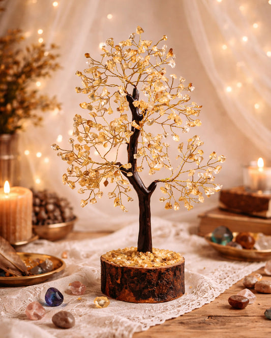 Natural Citrine Gemstone Tree
