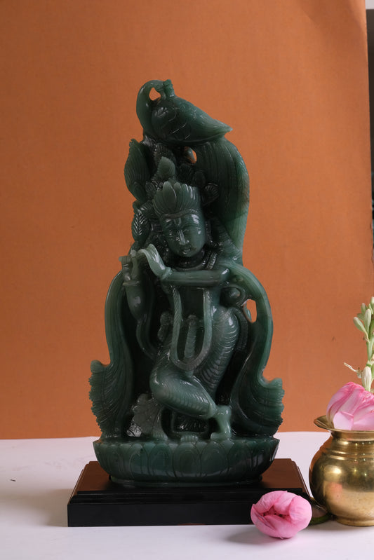 NATURAL GREEN AVENTURINE KRISHNA