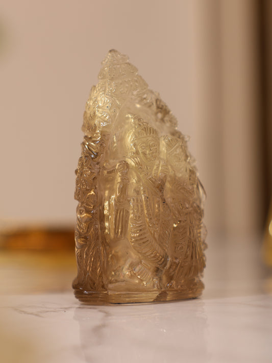 Smoky Quartz Radha Krishna
