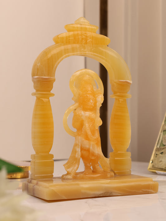 Yellow calsite Hanuman ji
