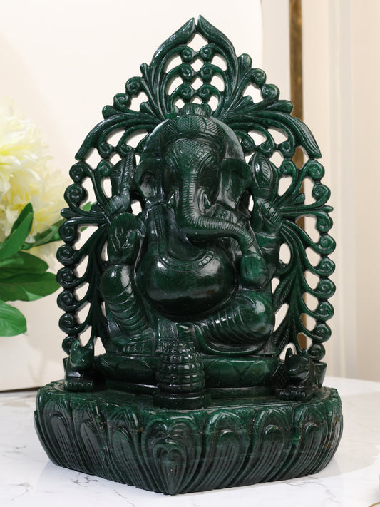Natural Green Aventurine Ganesha