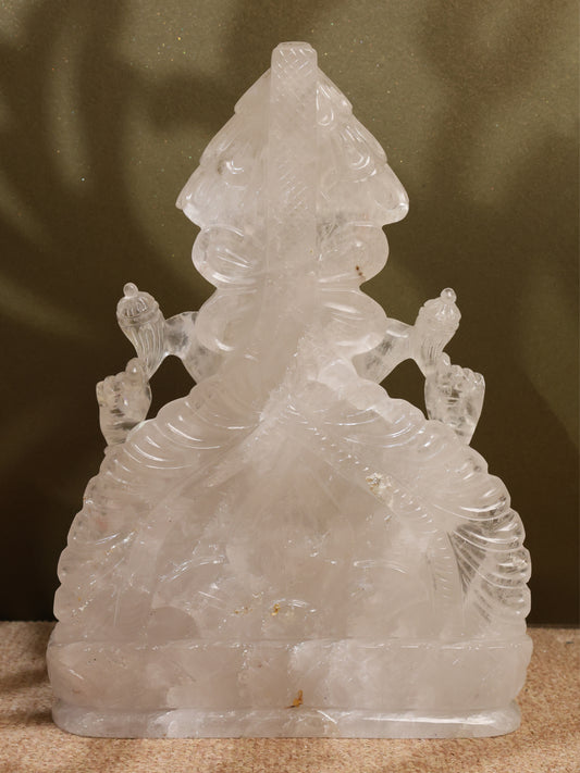 Natural Clear quartz Ganesha