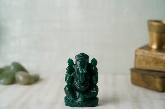 GREEN AVENTURINE GANESHA