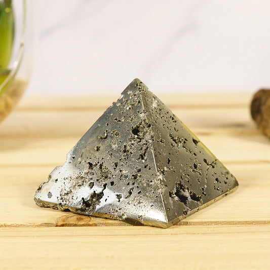 Natural Pyrite Pyramid – Feng Shui Money Magnet Crystal