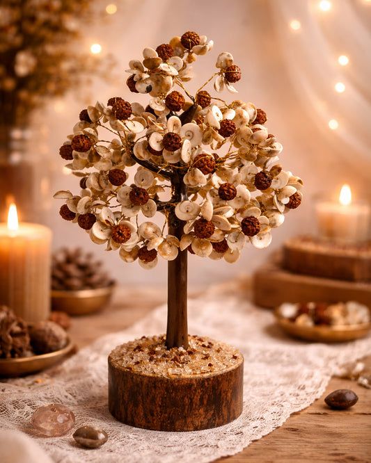 Gomti Chakra with Rudraksha Tree