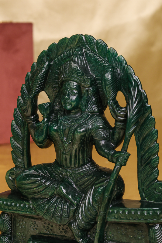 Annapoorna Devi Idol IN Green Aventurine