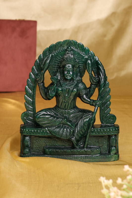 Annapoorna Devi Idol IN Green Aventurine