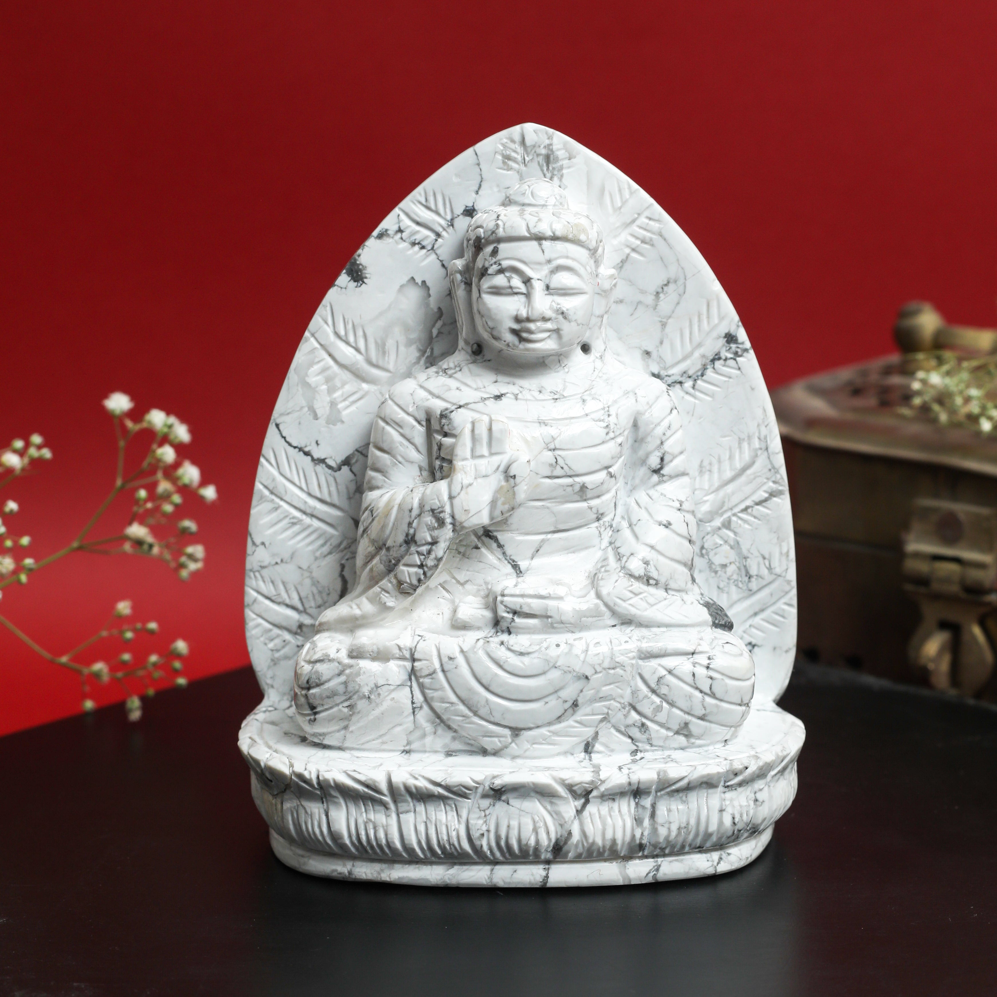 Gemstone Buddha Idol