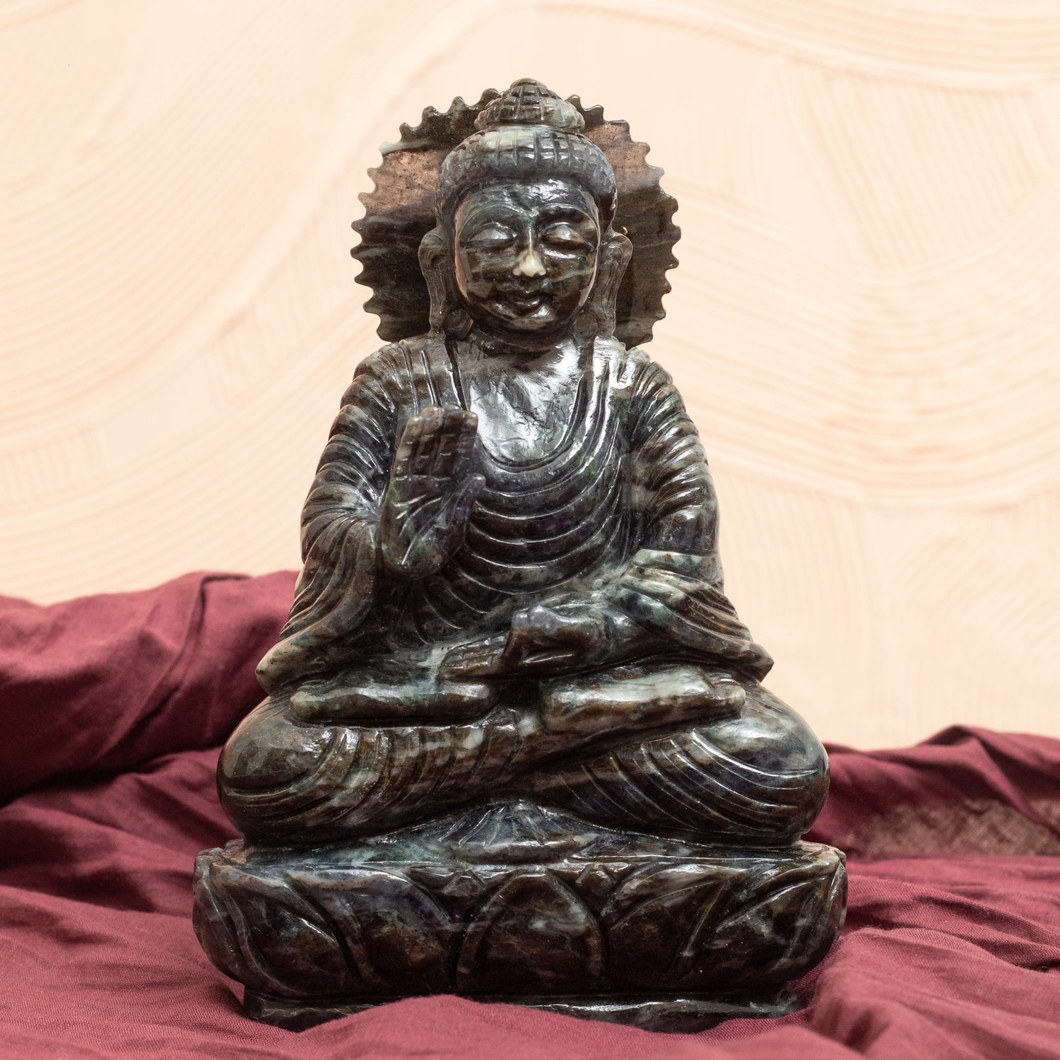 Gemstone Buddha Idol