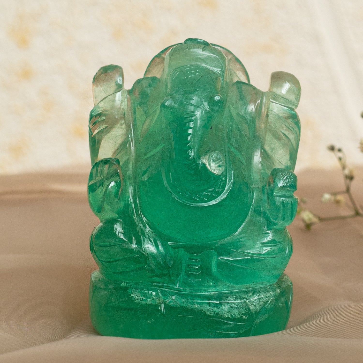 Gemstone Ganesh Idol