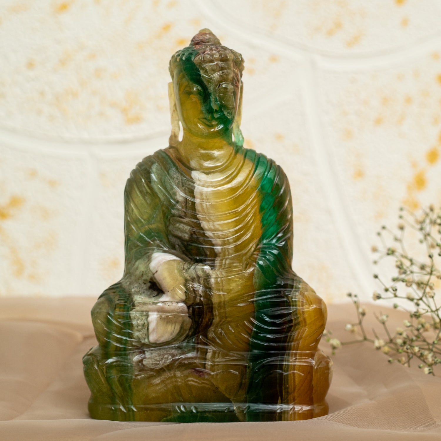 Gemstone Buddha Idol