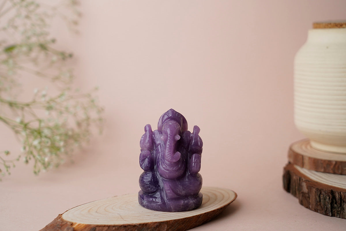 Gemstone Ganesh Idol