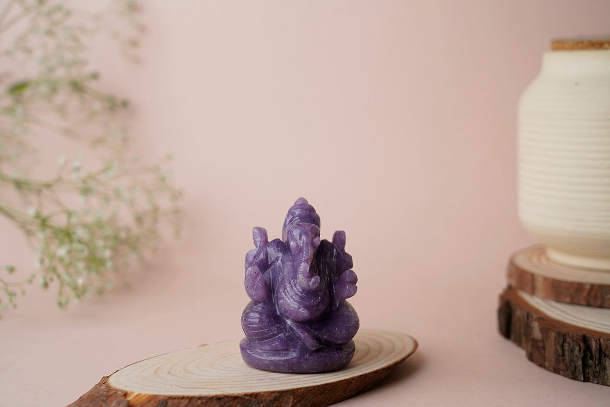 Gemstone Ganesh Idol