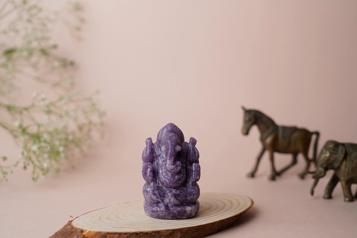 Gemstone Ganesh Idol