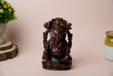 Tiger Eye Ganesh Idol