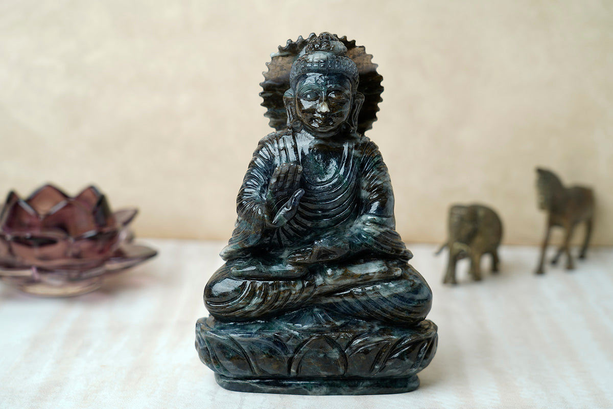 Gemstone Buddha Idol