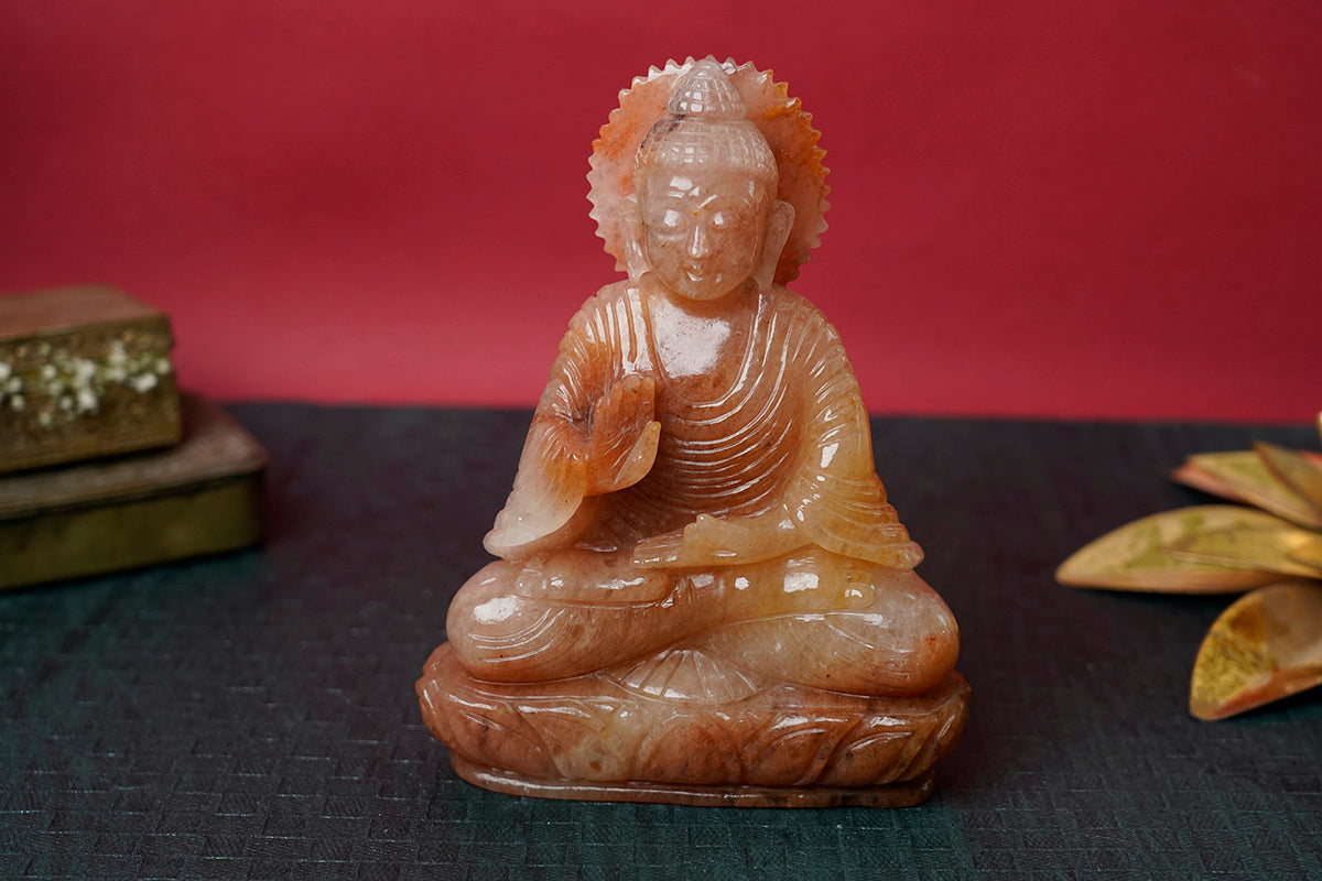 Gemstone Buddha Idol