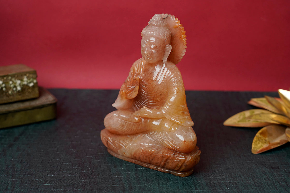 Gemstone Buddha Idol